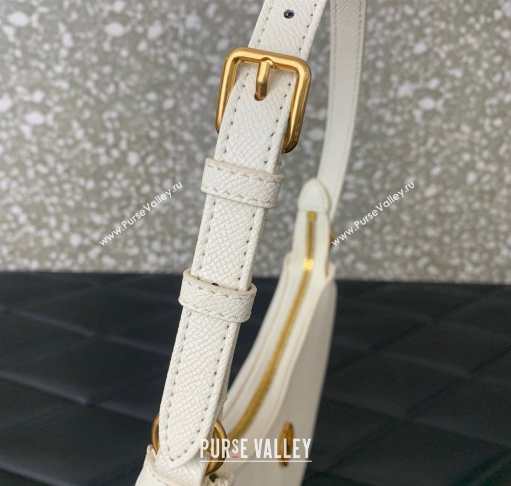 Valentino VLogo Signature mini hobo bag in Grainy Calfskin White 2025 (LKF-250805013)