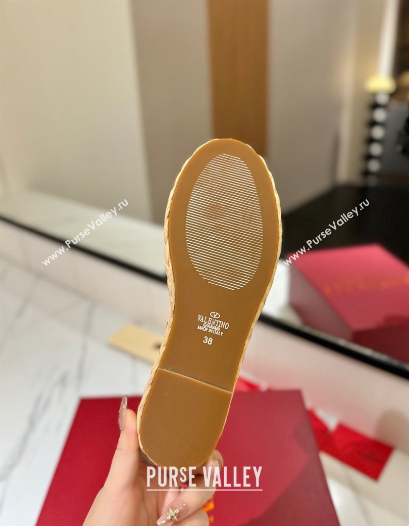 Valentino VLogo Calfskin Leather Flat Slides Sandal Black 2025 VA082114 (MD-250821146)