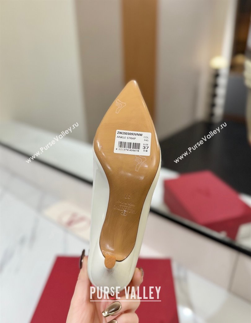 Valentino VLogo Signature Pumps 7.5cm in Calfskin Leather All White 2025 VA082104 (MD-250821028)