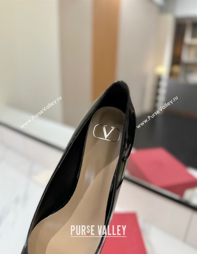 Valentino VLogo Signature Pumps 4.5cm in Patent Calfskin Black 2025 VA082104 (MD-250821039)