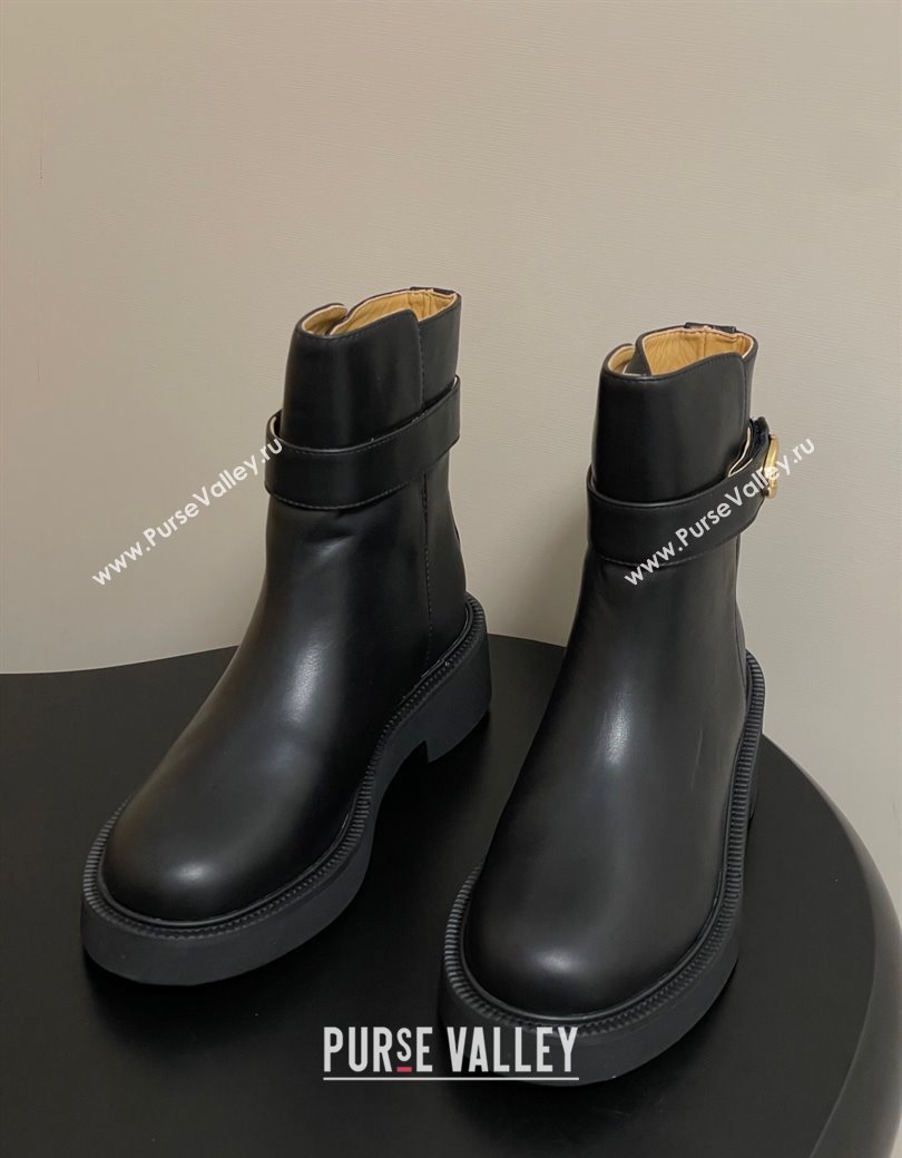 Valentino VLogo Signature Ankle Boots in Calfskin Black 2025 VA082102 (MD-250821006)