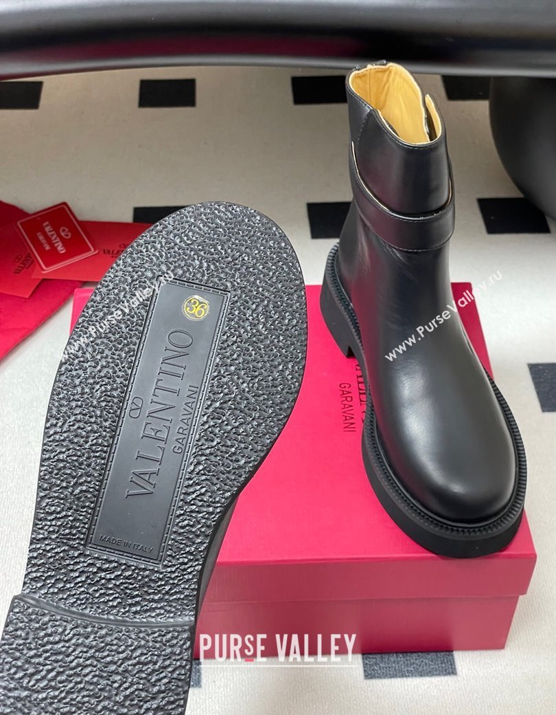 Valentino VLogo Signature Ankle Boots in Calfskin Black 2025 VA082102 (MD-250821006)