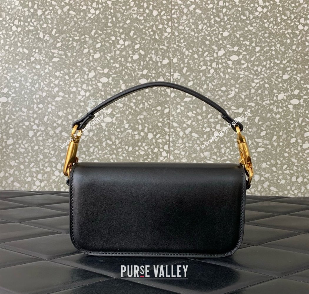 Valentino Garavani Loco Small Shoulder Bag In Calfskin Leather With Jewel Logo Black 2025 5053 (LKF-250926026)