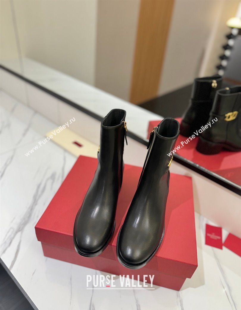 Valentino VLogo Heel High Boots 5.5cm in Calfskin Leather Black 2025 VLTN121605 (MD-251216038)