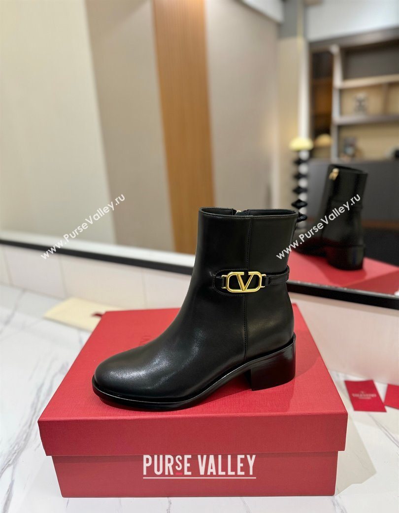 Valentino VLogo Heel High Boots 5.5cm in Calfskin Leather Black 2025 VLTN121605 (MD-251216038)