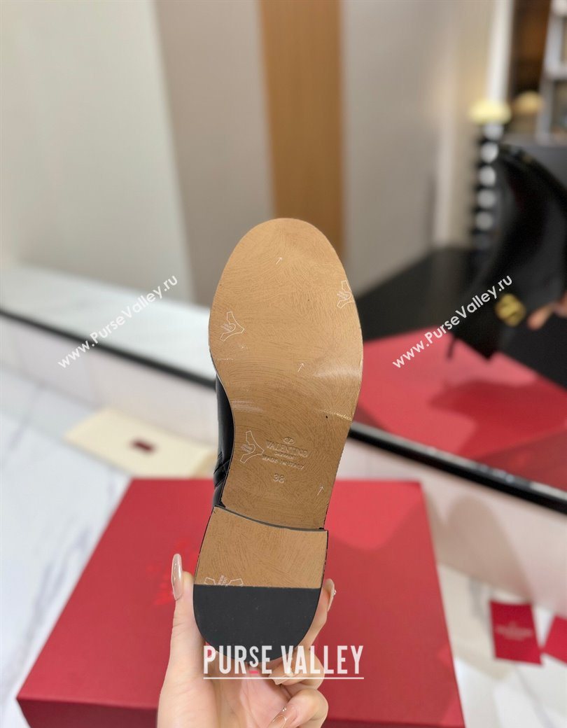 Valentino VLogo Heel High Boots 5.5cm in Calfskin Leather Black 2025 VLTN121605 (MD-251216038)