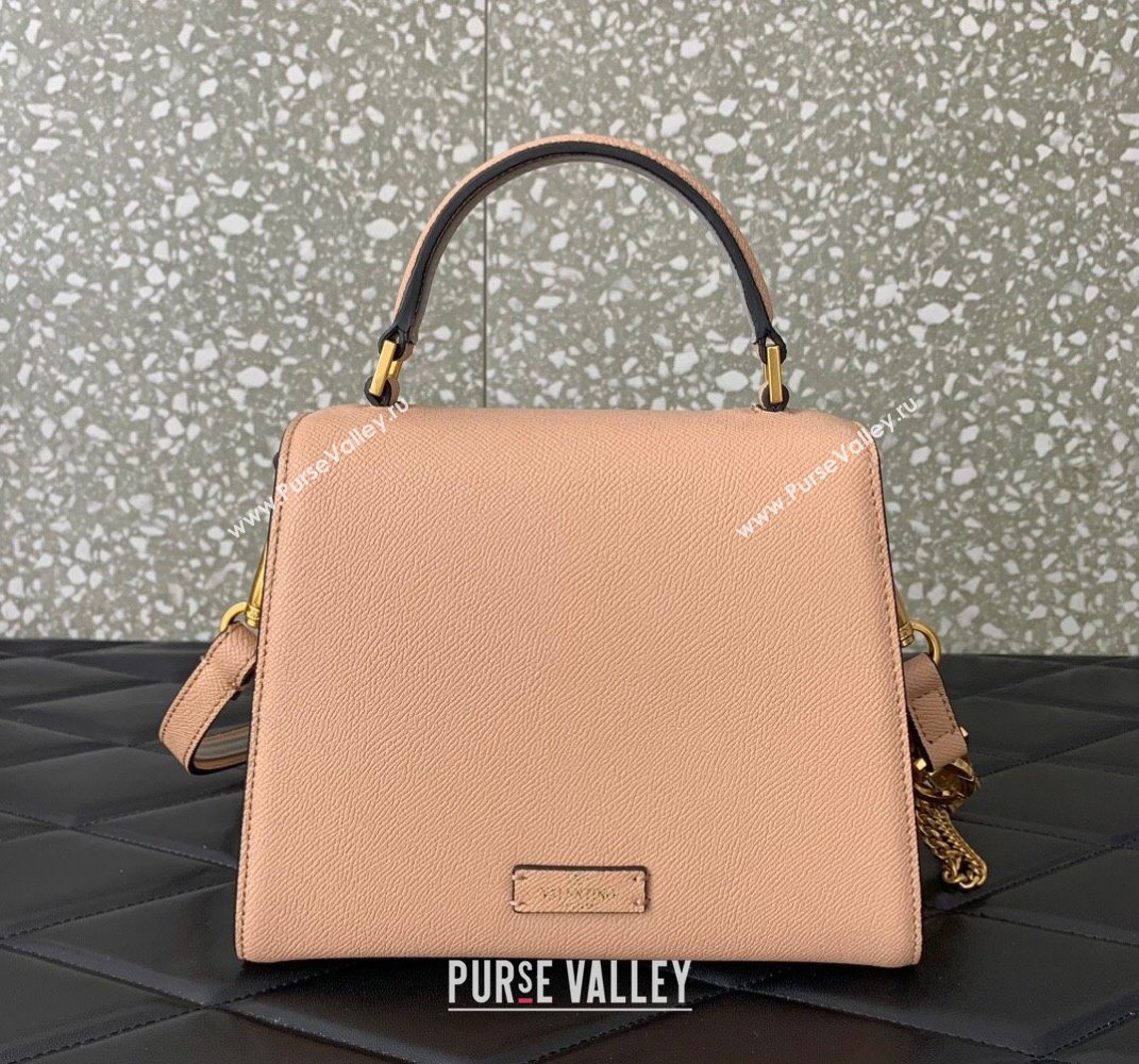 Valentino Small VSLING Grainy Calfskin Handbag Light Pink 2025 2727 (LKF-250626010)