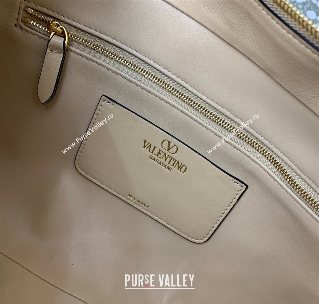 Valentino Panthea HandBag in V Shiny and Matte Nappa Leather Nude 2026 0070 (LKF-260120010)