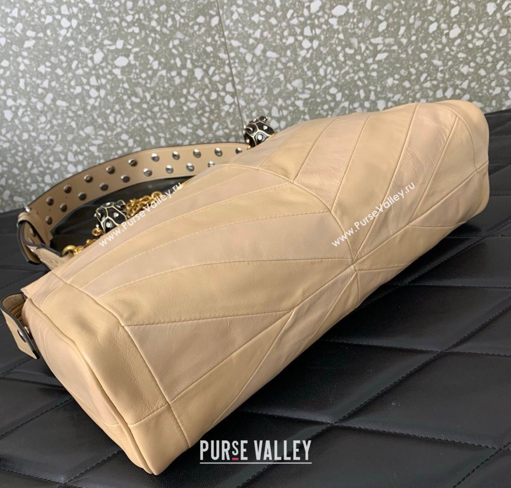 Valentino Panthea HandBag in V Shiny and Matte Nappa Leather Nude 2026 0070 (LKF-260120010)