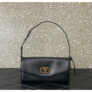 Valentino Devain Small Shoulder Bag in Lambskin Leather Black 2026 2031 (LKF-260120017)