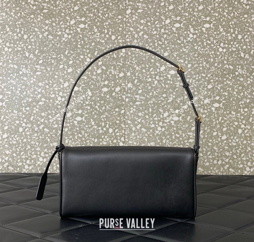 Valentino Devain Small Shoulder Bag in Lambskin Leather Black 2026 2031 (LKF-260120017)