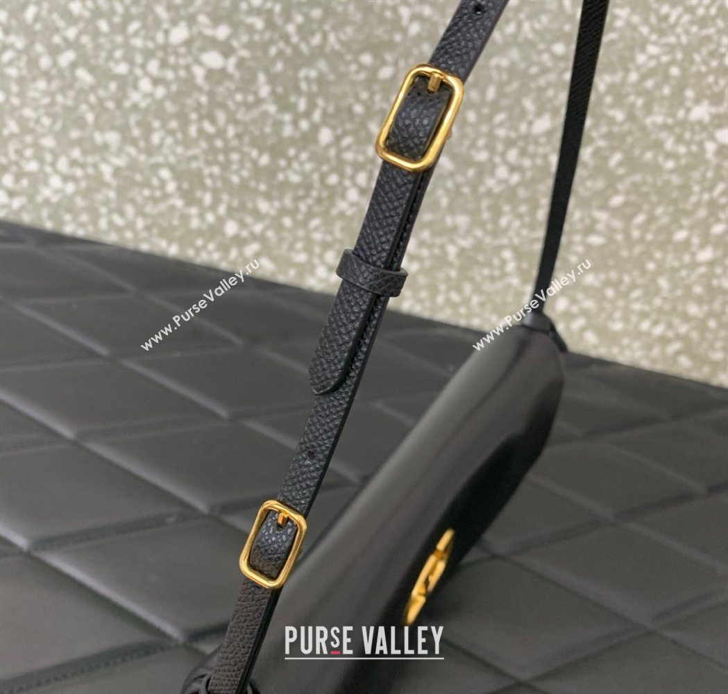 Valentino Devain Small Shoulder Bag in Lambskin Leather Black 2026 2031 (LKF-260120017)