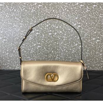 Valentino Devain Small Shoulder Bag in Lambskin Leather Gold-Tone 2026 2031 (LKF-260120018)