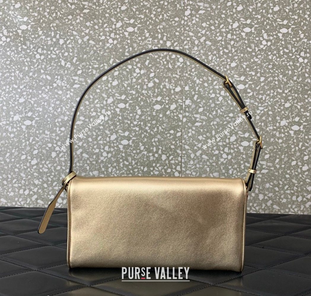 Valentino Devain Small Shoulder Bag in Lambskin Leather Gold-Tone 2026 2031 (LKF-260120018)