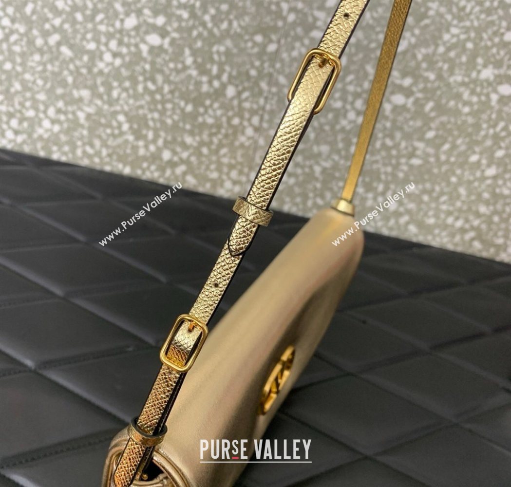 Valentino Devain Small Shoulder Bag in Lambskin Leather Gold-Tone 2026 2031 (LKF-260120018)