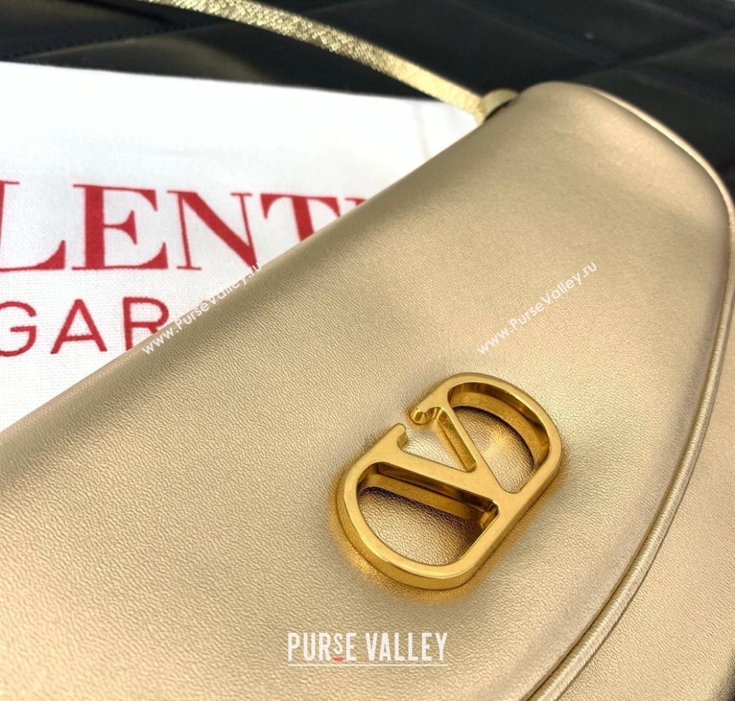 Valentino Devain Small Shoulder Bag in Lambskin Leather Gold-Tone 2026 2031 (LKF-260120018)