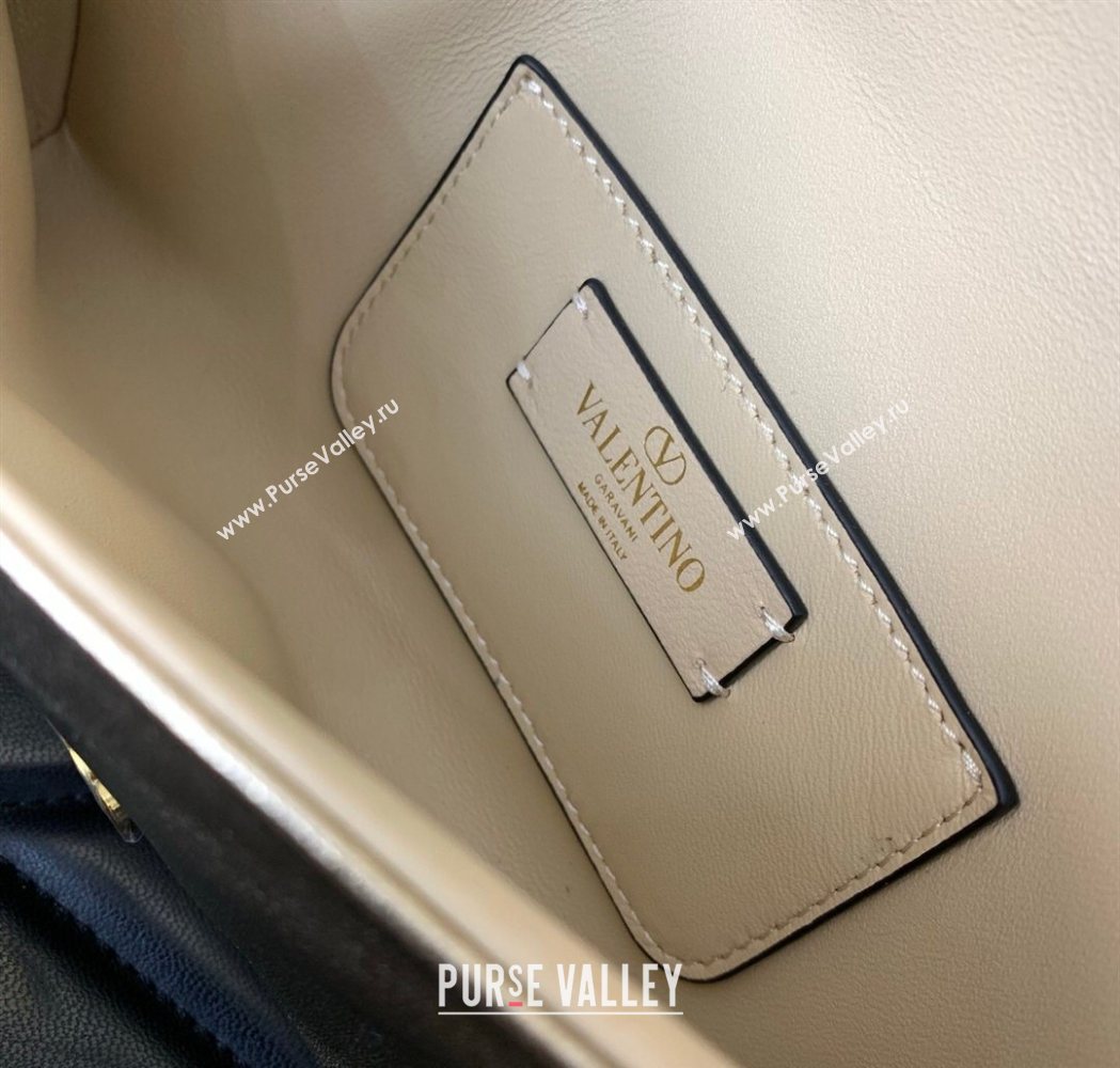 Valentino Devain Small Shoulder Bag in Lambskin Leather Gold-Tone 2026 2031 (LKF-260120018)