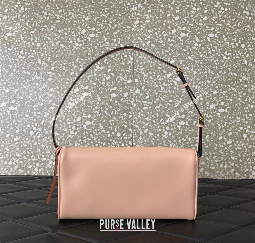 Valentino Devain Small Shoulder Bag in Lambskin Leather Light Pink 2026 2031 (LKF-260120020)
