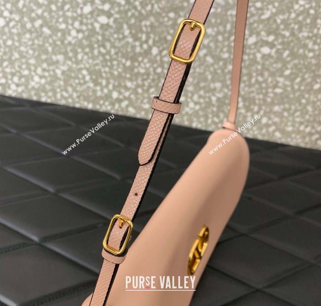 Valentino Devain Small Shoulder Bag in Lambskin Leather Light Pink 2026 2031 (LKF-260120020)