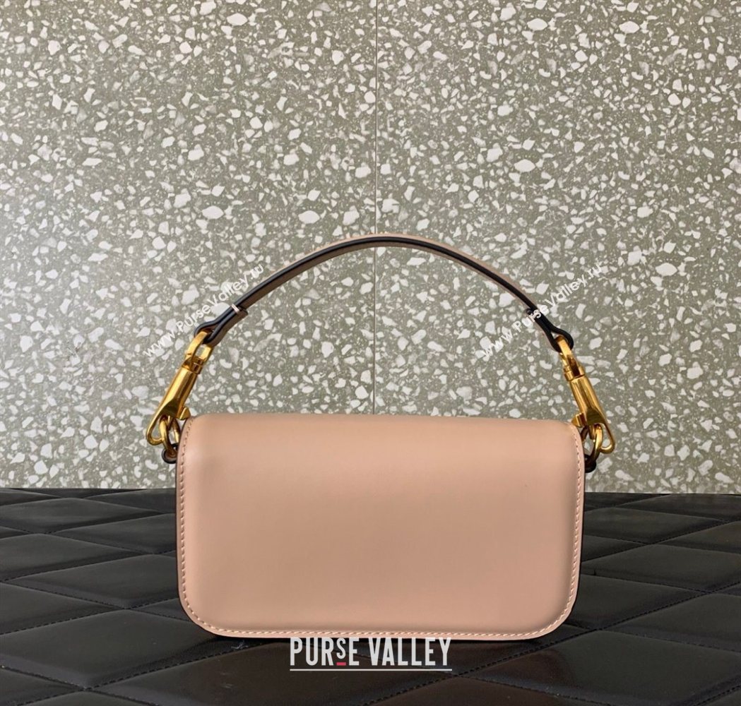 Valentino Garavani Loco Small Shoulder Bag In Calfskin Leather With Jewel Logo Nude Pink 2025 5053 (LKF-260120026)