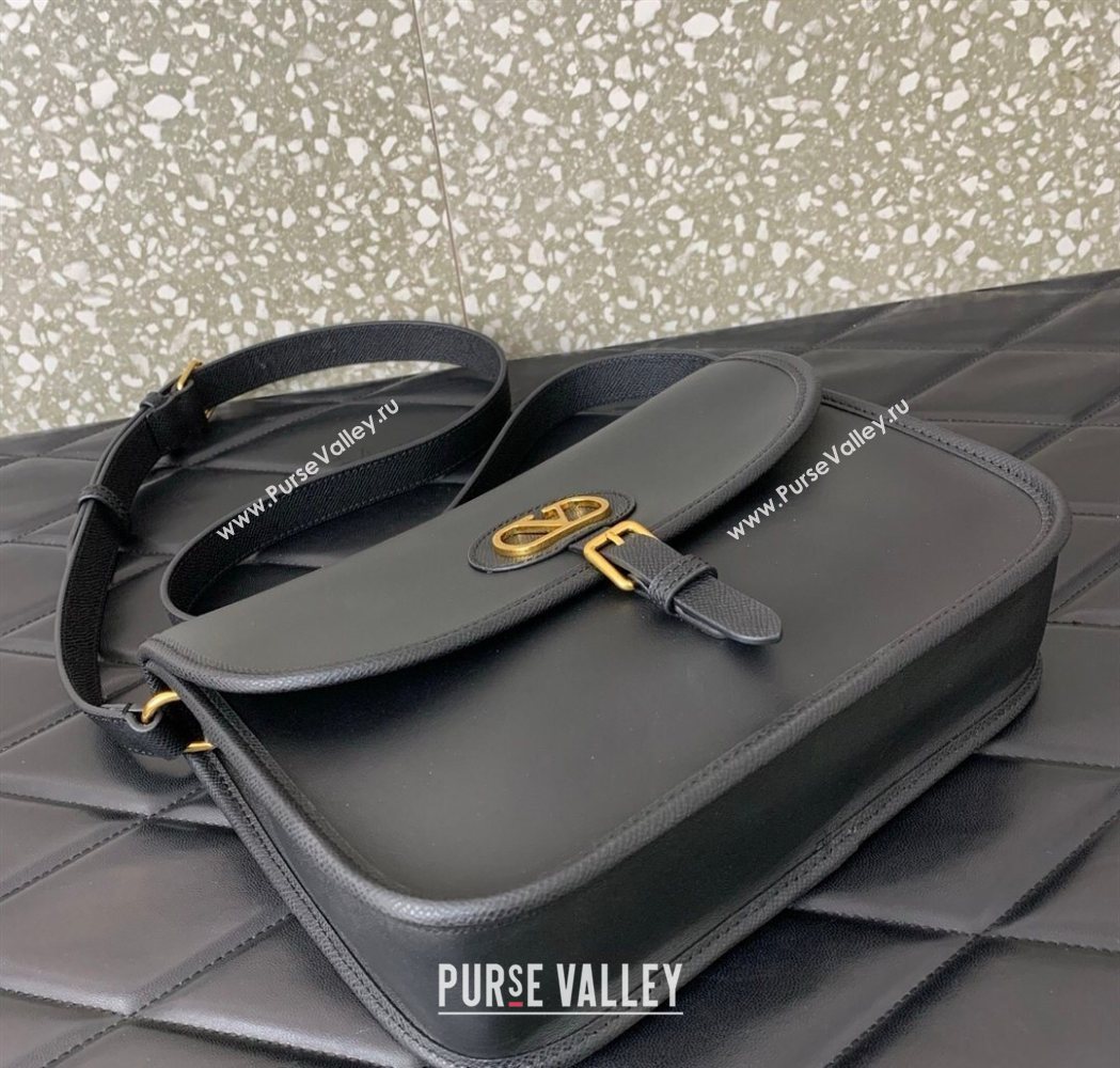 Valentino Antibes Shoulder Bag in Calfskin Leather Black 2026 2078 (LKF-260120002)