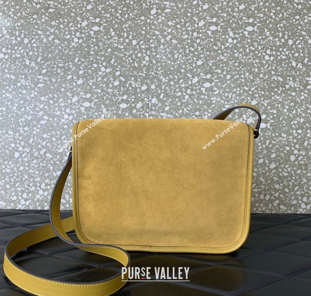 Valentino Antibes Shoulder Bag in Suede Yellow 2026 2078 (LKF-260120003)