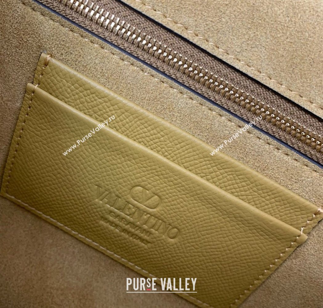 Valentino Antibes Shoulder Bag in Suede Yellow 2026 2078 (LKF-260120003)
