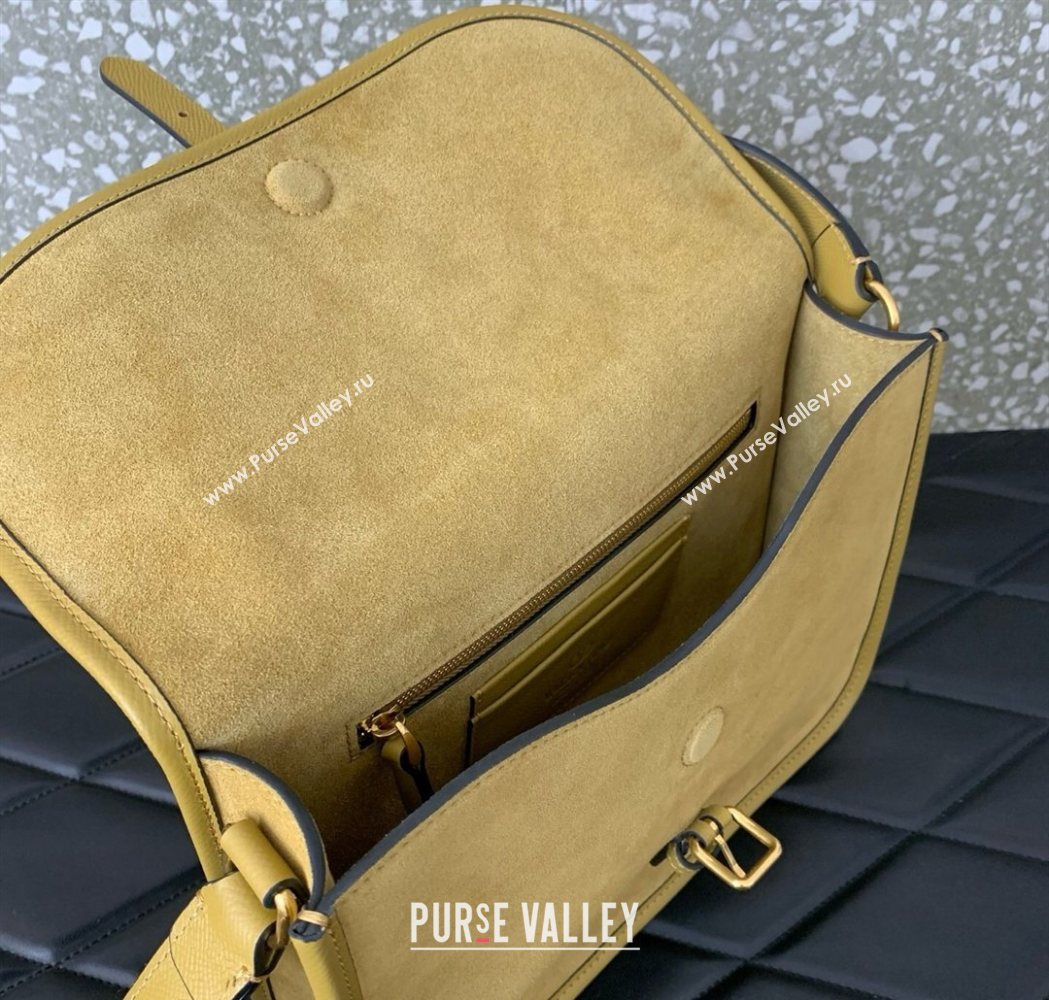 Valentino Antibes Shoulder Bag in Suede Yellow 2026 2078 (LKF-260120003)