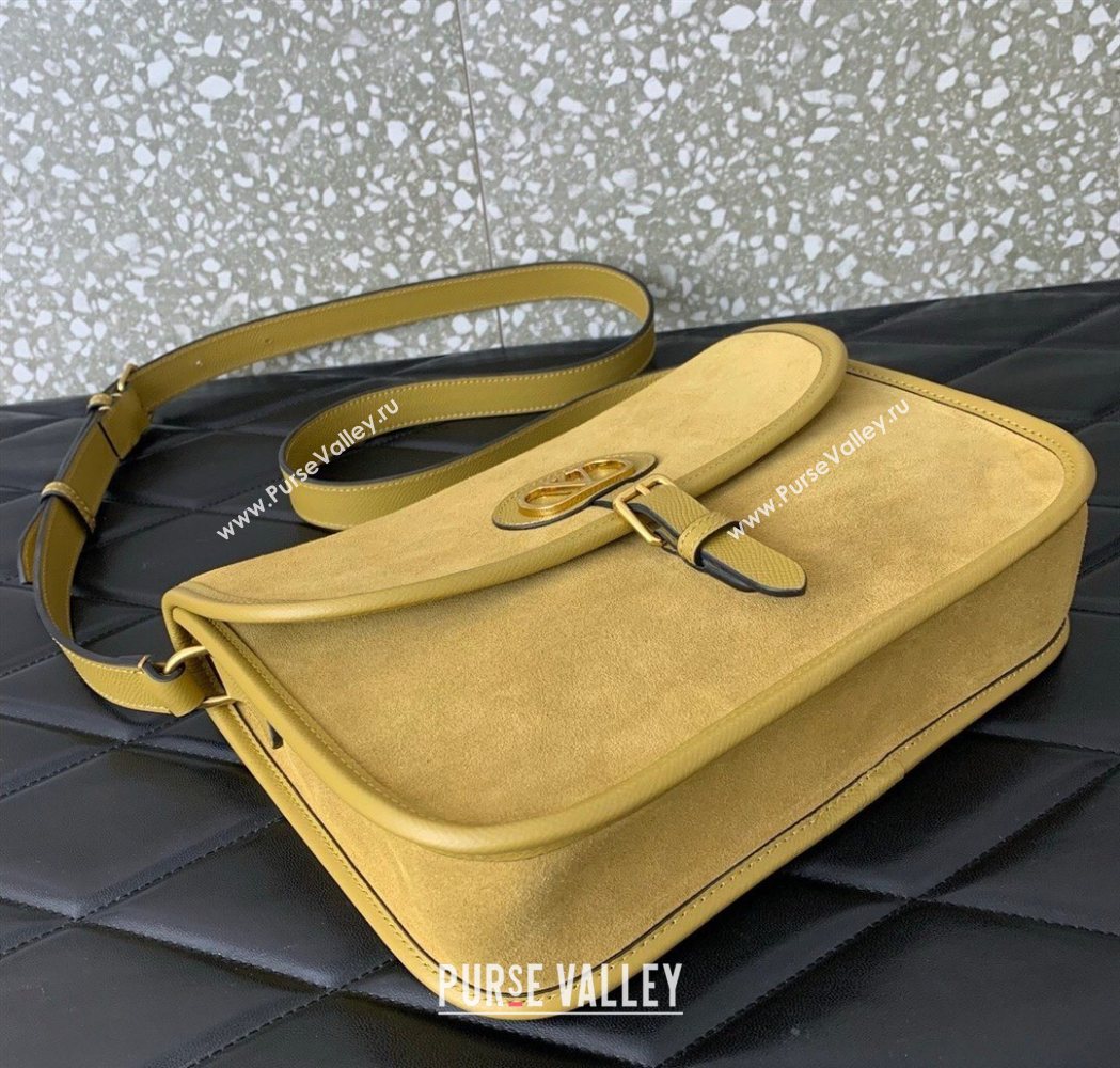 Valentino Antibes Shoulder Bag in Suede Yellow 2026 2078 (LKF-260120003)