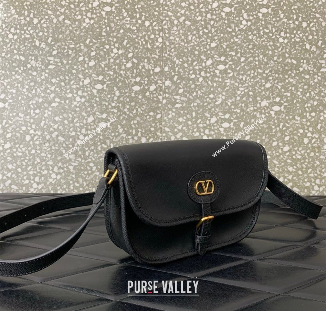 Valentino Antibes Small Shoulder Bag in Calfskin Leather Black 2026 2088 (LKF-260120004)