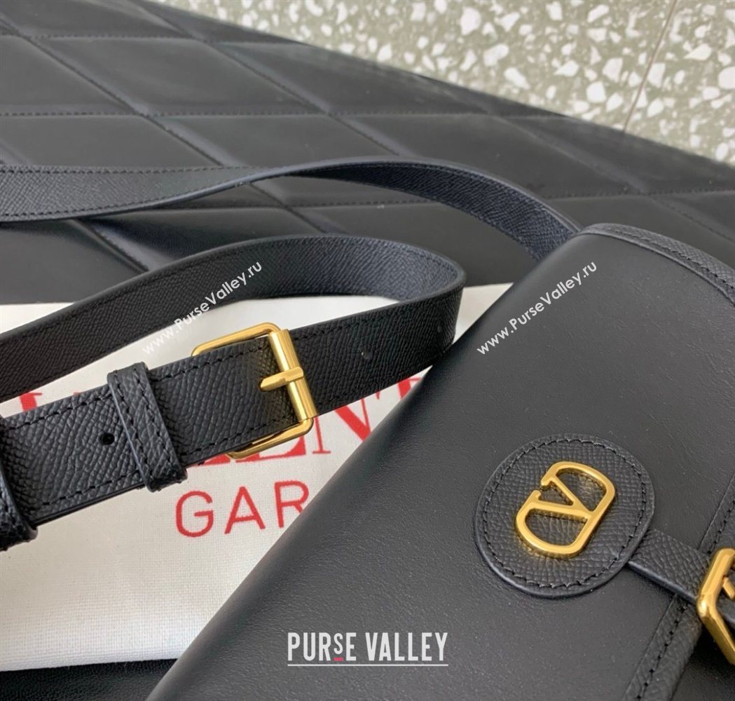 Valentino Antibes Small Shoulder Bag in Calfskin Leather Black 2026 2088 (LKF-260120004)