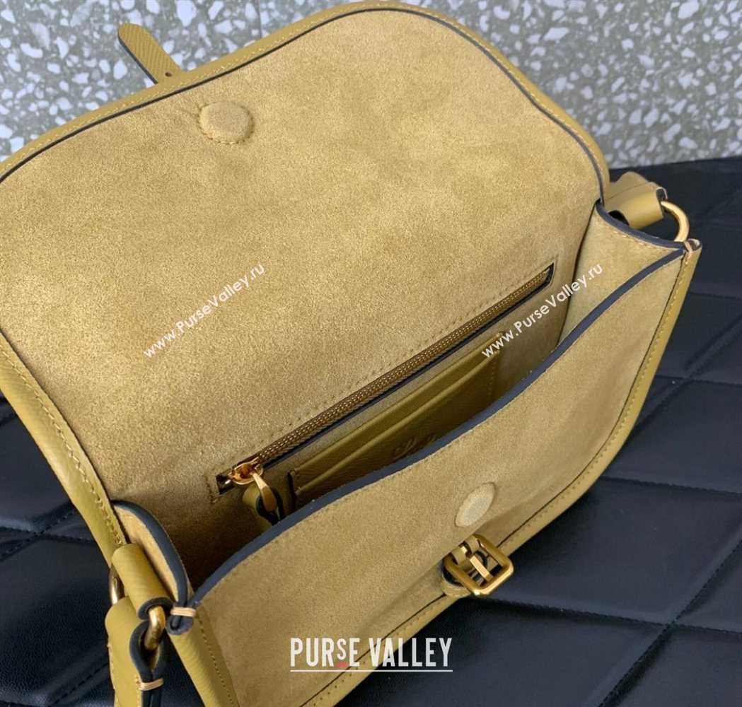 Valentino Antibes Small Shoulder Bag in Suede Yellow 2026 2088 (LKF-260120005)