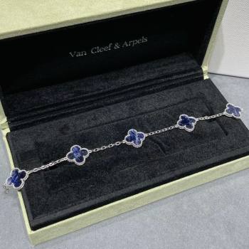 Van Cleef Arpels Alhambra Bracelet 5 Motifs Dark Blue 2025 0914 (YF-250916160)