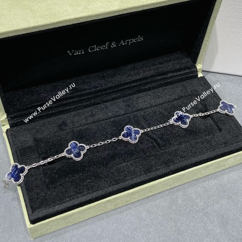 Van Cleef Arpels Alhambra Bracelet 5 Motifs Dark Blue 2025 0914 (YF-250916160)