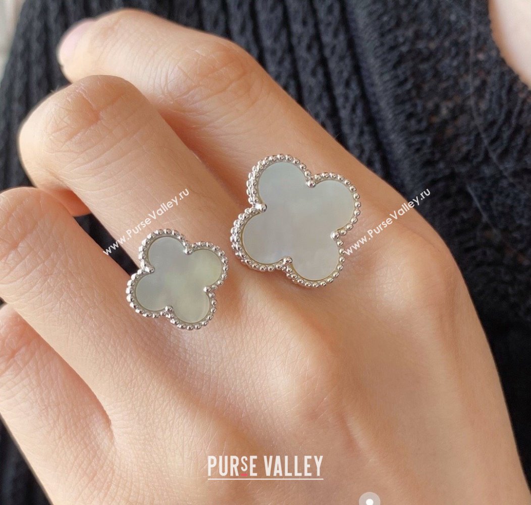 Van Cleef Arpels Alhambra Rings 2 Motifs White/Silver 2025 0916 (YF-250916180)