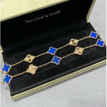 Van Cleef Arpels Alhambra Bracelet 5 Motifs Blue/Gold 2025 0915 (YF-250916143)