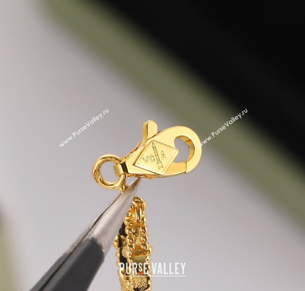 Van Cleef Arpels Alhambra Mini Bracelet 6 Motifs Grey 2025 1113 (YF-251113006)