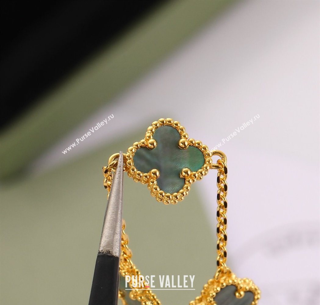 Van Cleef Arpels Alhambra Mini Bracelet 6 Motifs Grey 2025 1113 (YF-251113006)