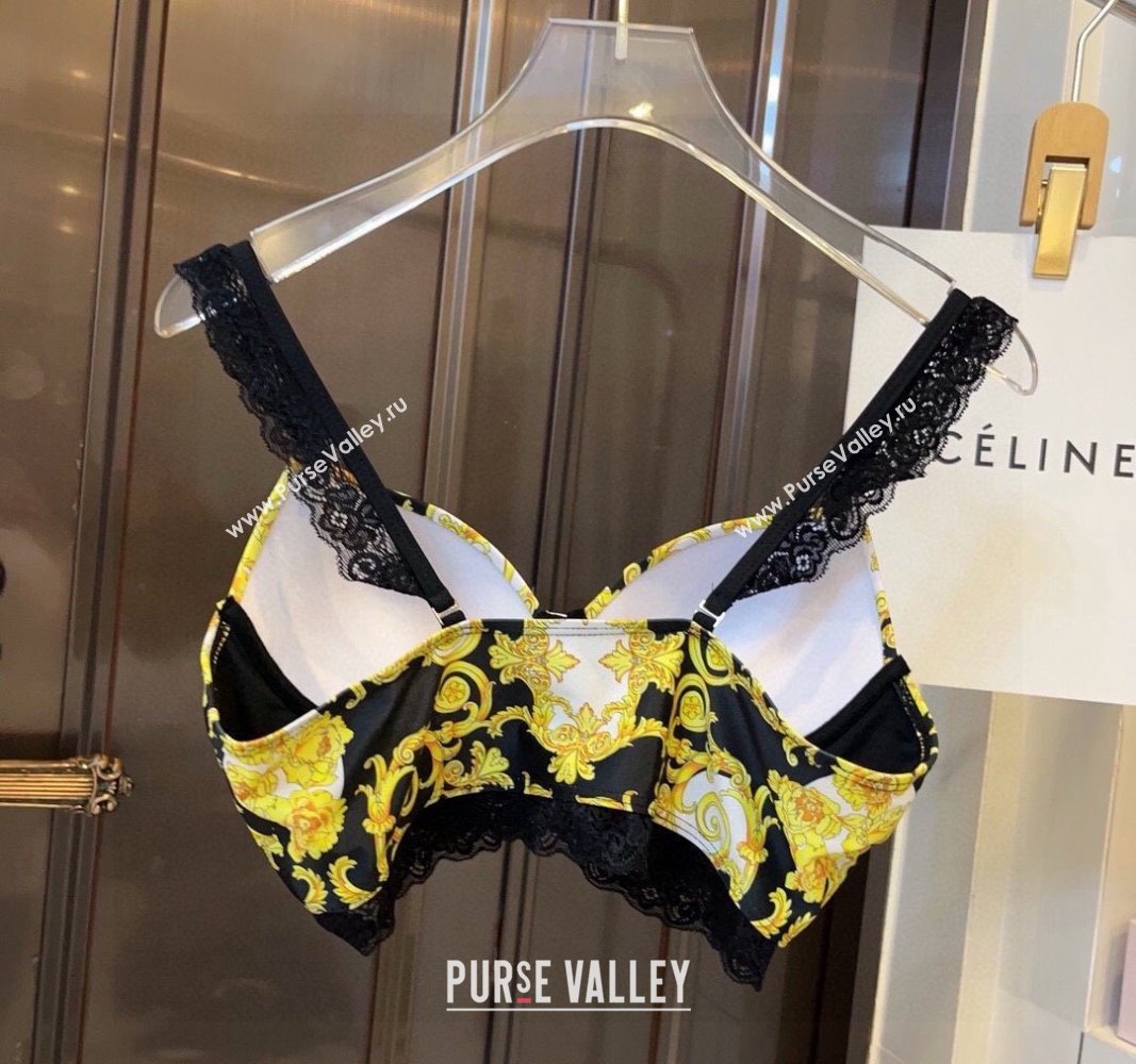 Versace Swimwear with Lace Yellow/Black 2024 0307 (XMN-240307039)