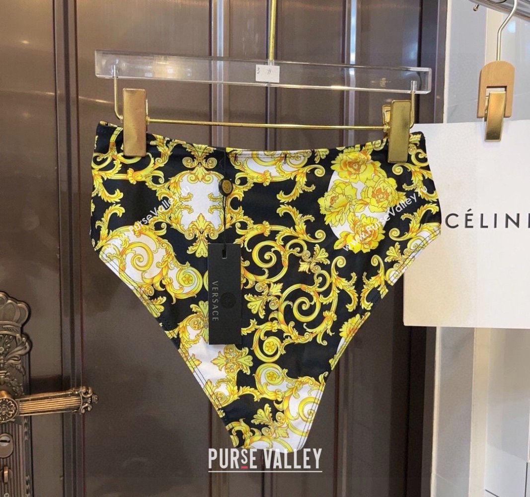 Versace Swimwear with Lace Yellow/Black 2024 0307 (XMN-240307039)