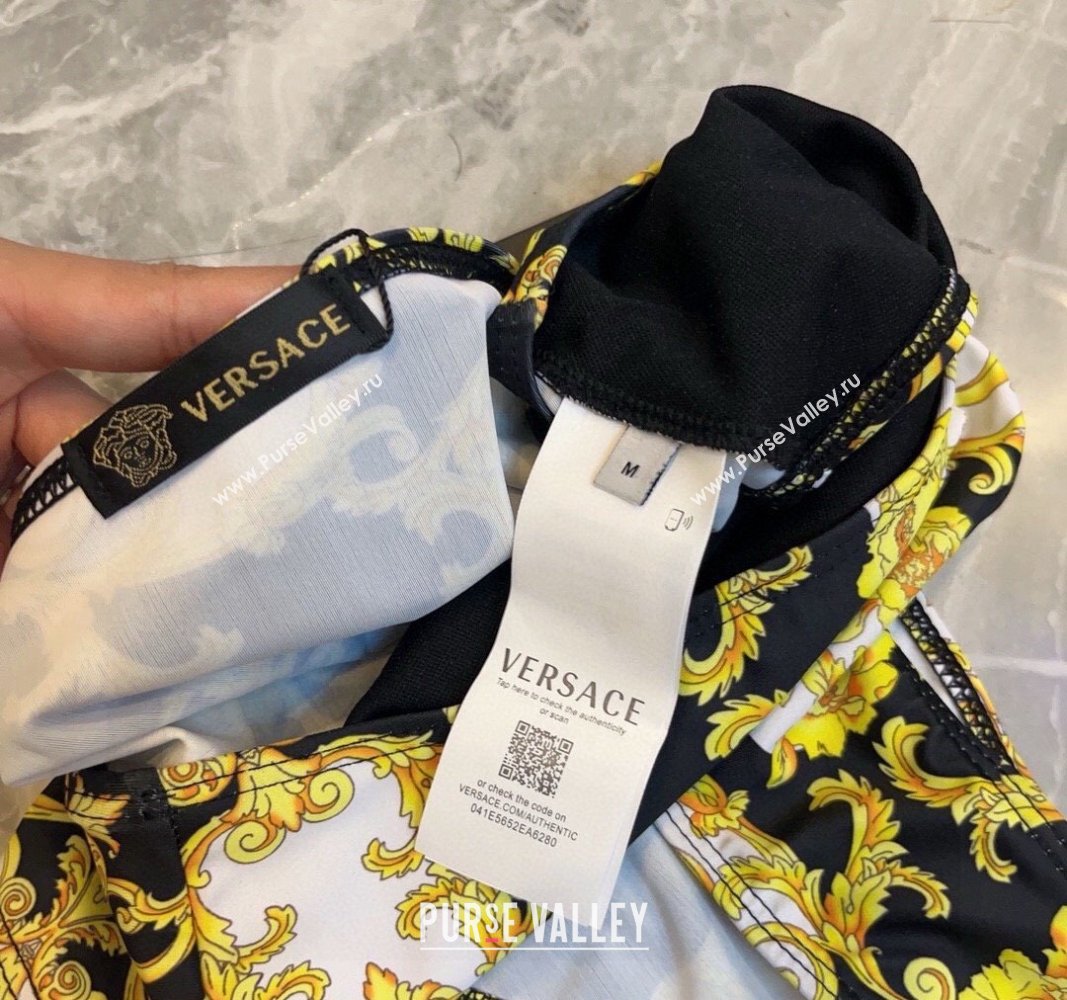 Versace Swimwear with Lace Yellow/Black 2024 0307 (XMN-240307039)