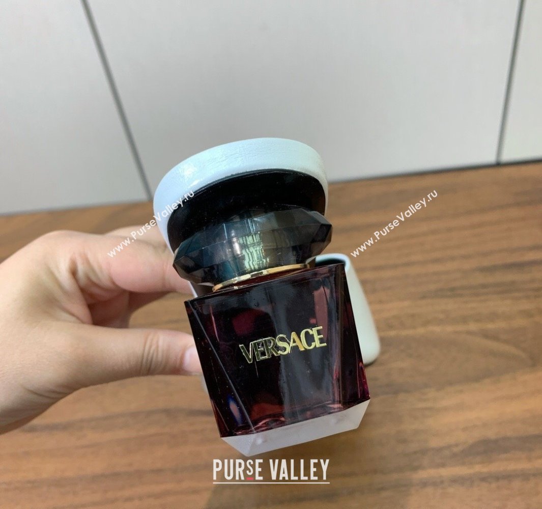 Versace Bright Patent Leather Slides Sandal with Fragrance Heel 7cm White 2025 0429 (MD-250429022)
