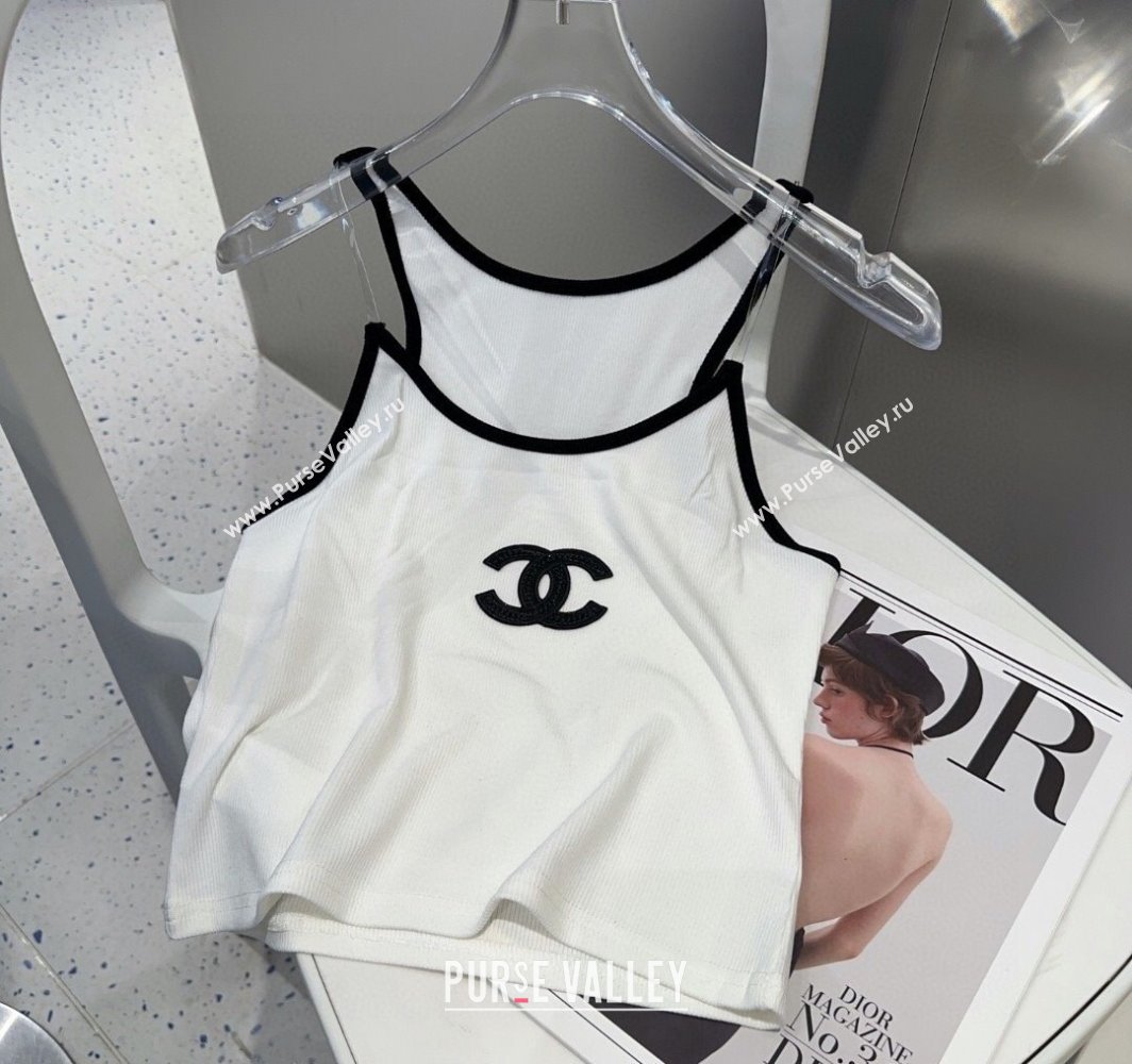 Chanel Clear Strap Vest White 2025 0314 (SHI-250314051)