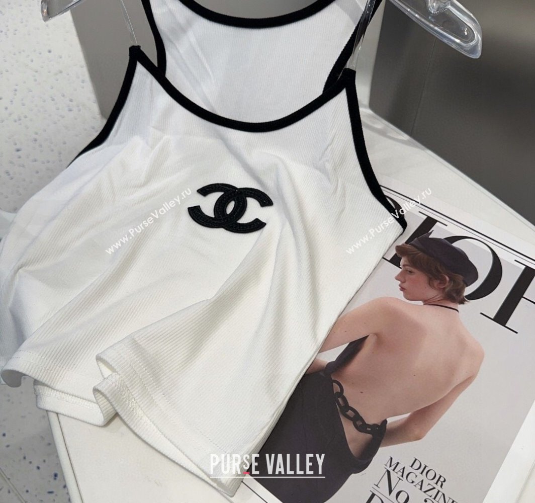 Chanel Clear Strap Vest White 2025 0314 (SHI-250314051)