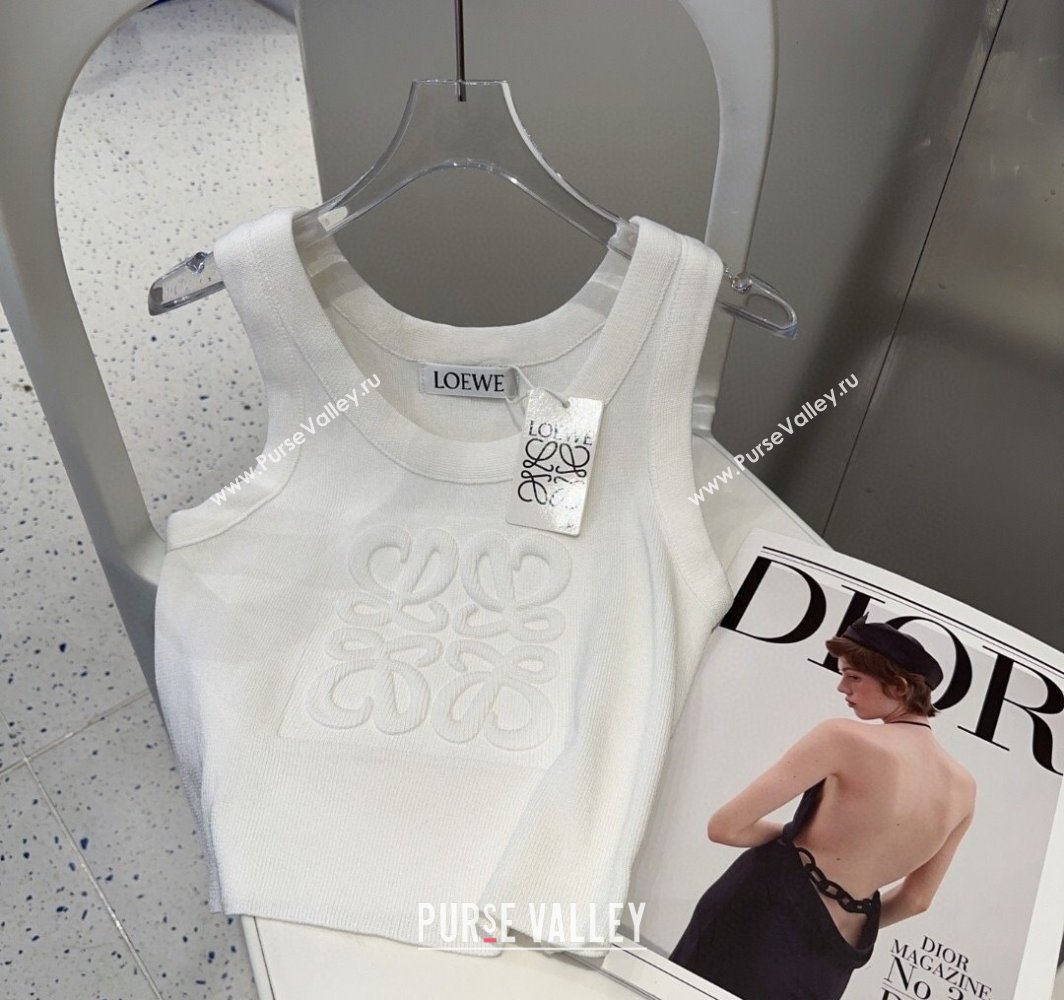 Loewe Maxi Letters Vest White 2025 0314 (SHI-250314048)