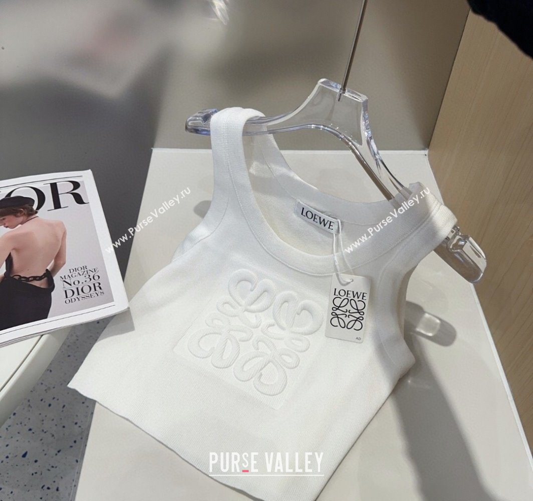 Loewe Maxi Letters Vest White 2025 0314 (SHI-250314048)