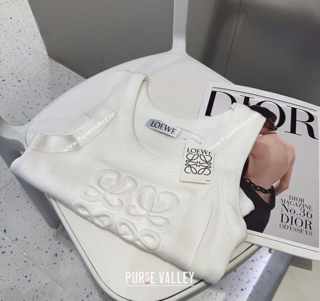 Loewe Maxi Letters Vest White 2025 0314 (SHI-250314048)