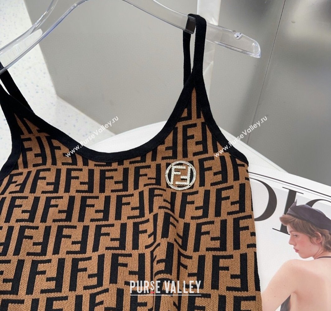 Fendi FF Knit Vest Brown 2025 0314 (SHI-250314036)