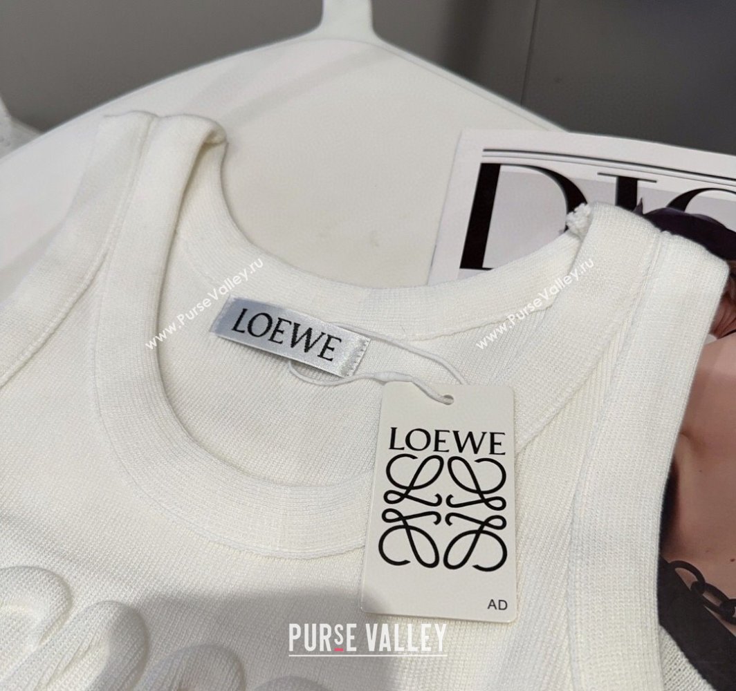 Loewe Maxi Letters Vest White 2025 0314 (SHI-250314048)