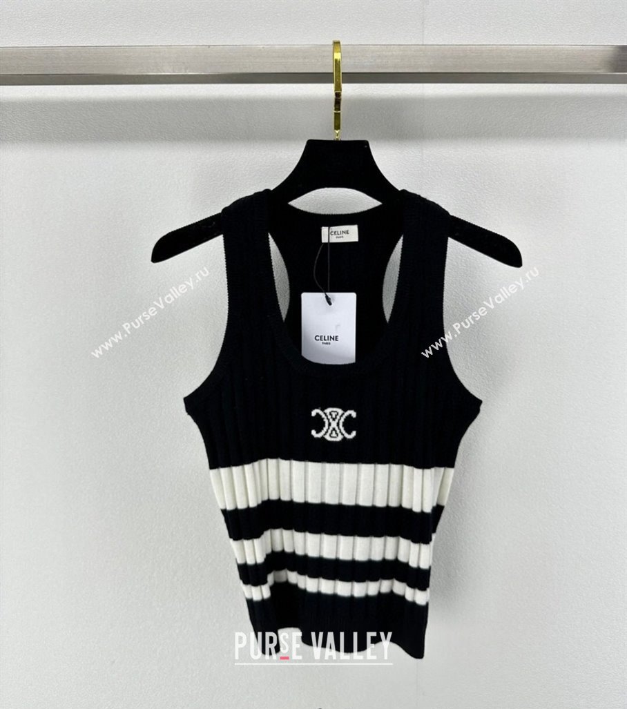 Celine Knit Vest Black 2025 0314 (SHI-250314055)